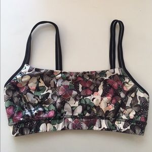 Lululemon Straight Up Bra Size 8 Butterflies